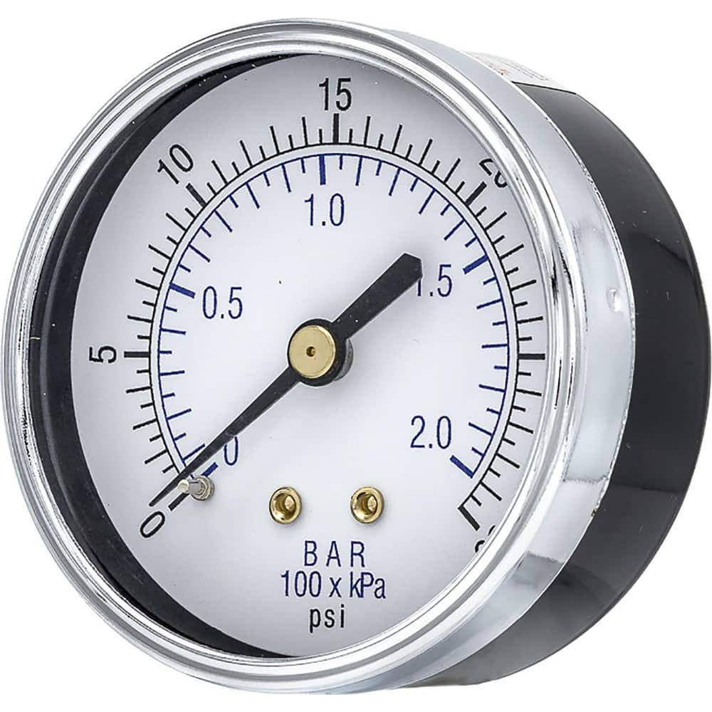 Pressure Gauges, Gauge Type: Utility Gauge , Scale Type: Dual , Accuracy (%): 3-2-3% , Dial Type: Analog , Thread Type: 1/4