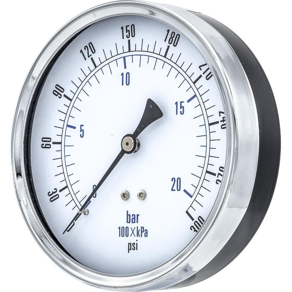 Pressure Gauges, Gauge Type: Utility Gauge , Scale Type: Dual , Accuracy (%): 3-2-3% , Dial Type: Analog , Thread Type: 1/4