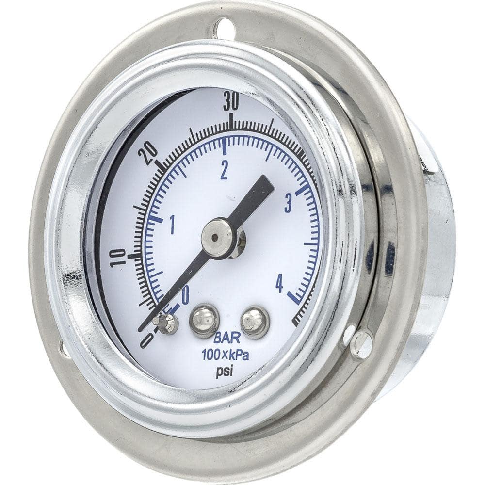 Pressure Gauges, Gauge Type: Utility Gauge , Scale Type: Dual , Accuracy (%): 3-2-3% , Dial Type: Analog , Thread Type: NPT  MPN:104D-158D