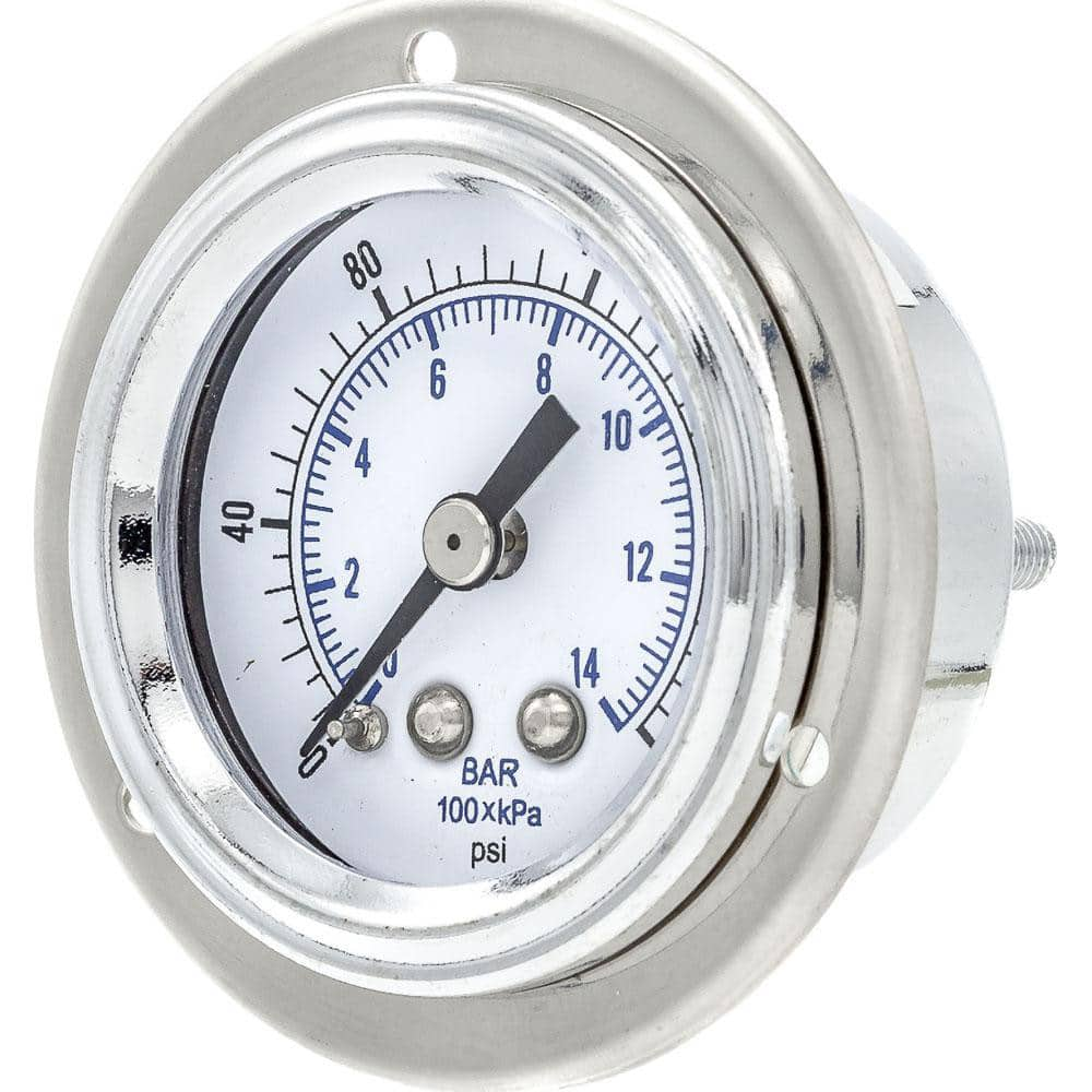 Pressure Gauges, Gauge Type: Utility Gauge , Scale Type: Dual , Accuracy (%): 3-2-3% , Dial Type: Analog , Thread Type: NPT  MPN:104D-158G