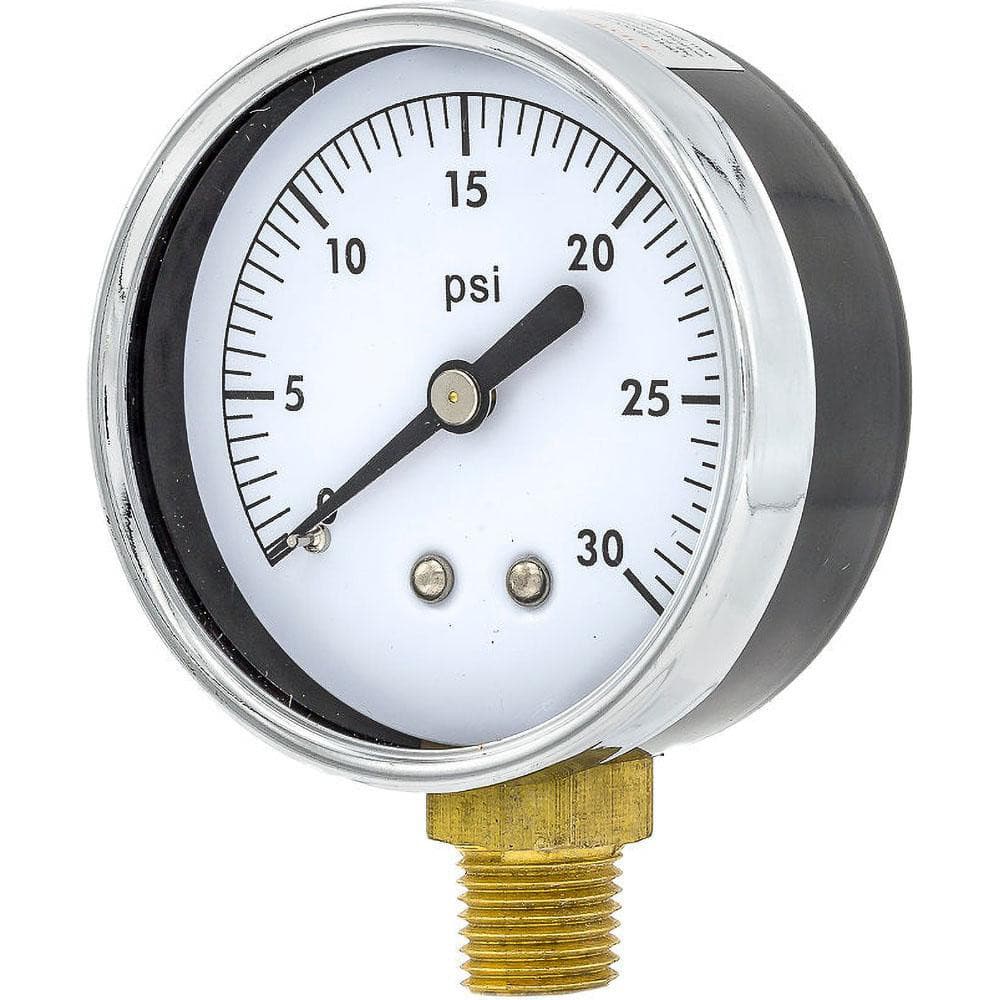 Pressure Gauges, Gauge Type: Utility Gauge , Scale Type: Single , Accuracy (%): 3-2-3% , Dial Type: Analog , Thread Type: 1/4