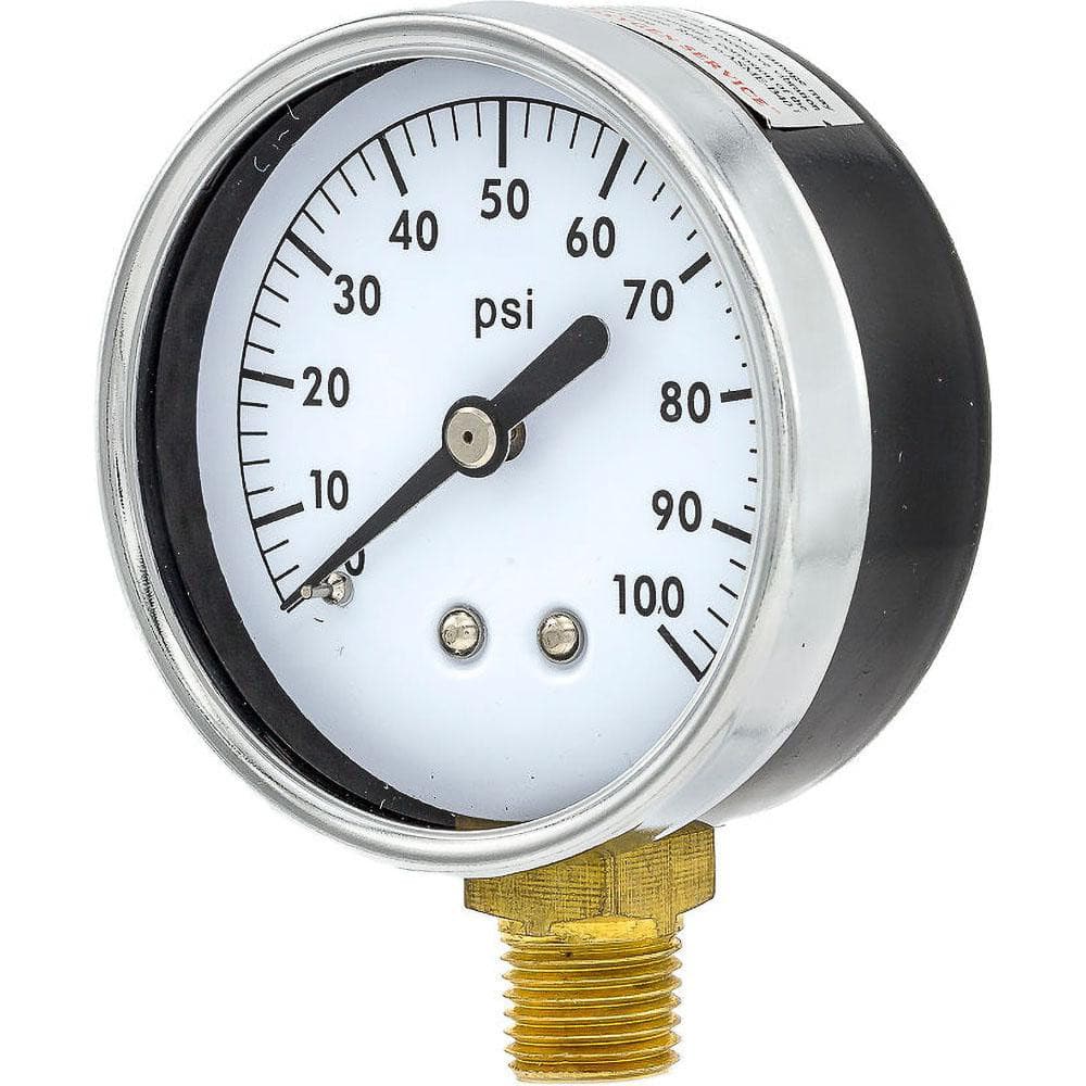 Pressure Gauges, Gauge Type: Utility Gauge , Scale Type: Single , Accuracy (%): 3-2-3% , Dial Type: Analog , Thread Type: 1/4