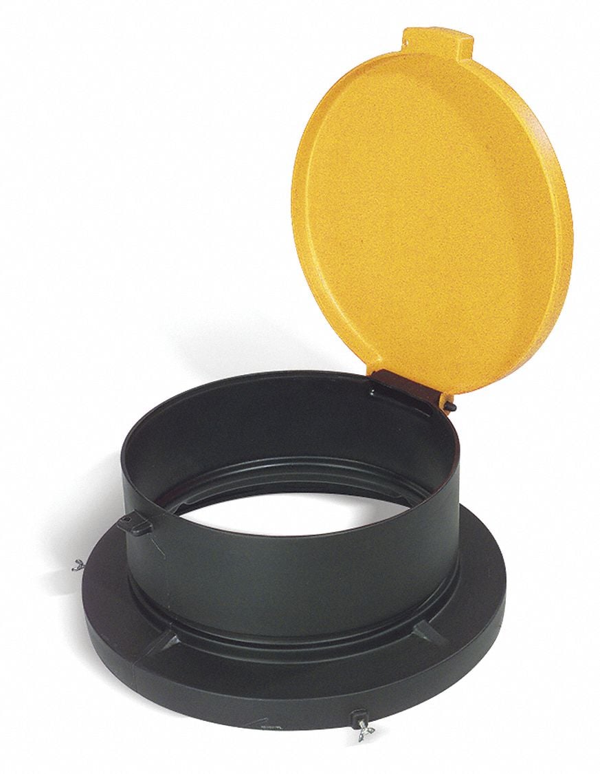 Drum Lid Yellow Polyethylene 55 gal MPN:DRM965-YW