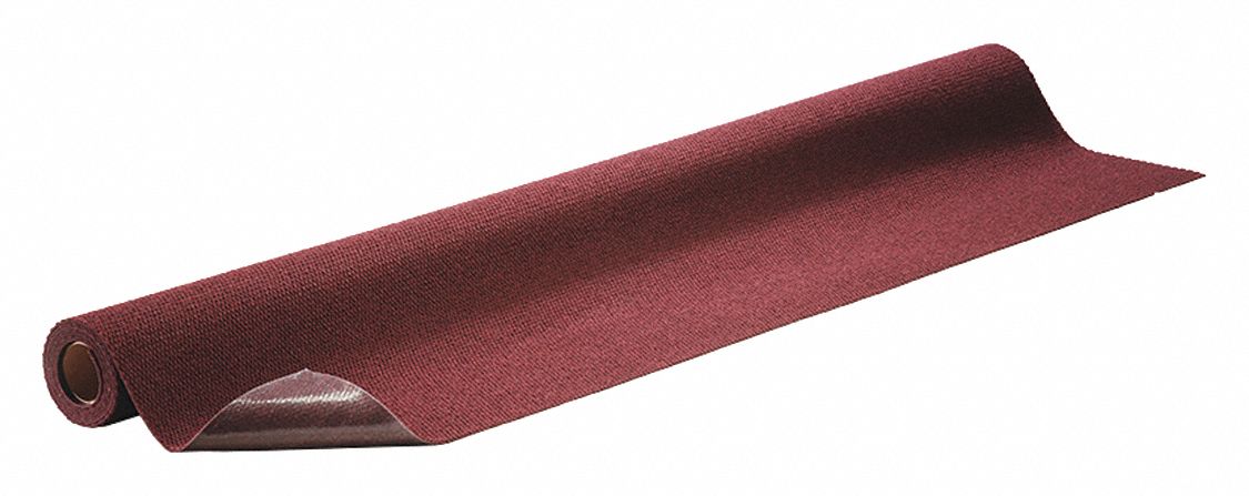 Absorbent Floor Mat Burgundy 10 ft L MPN:GRP916X10-BY