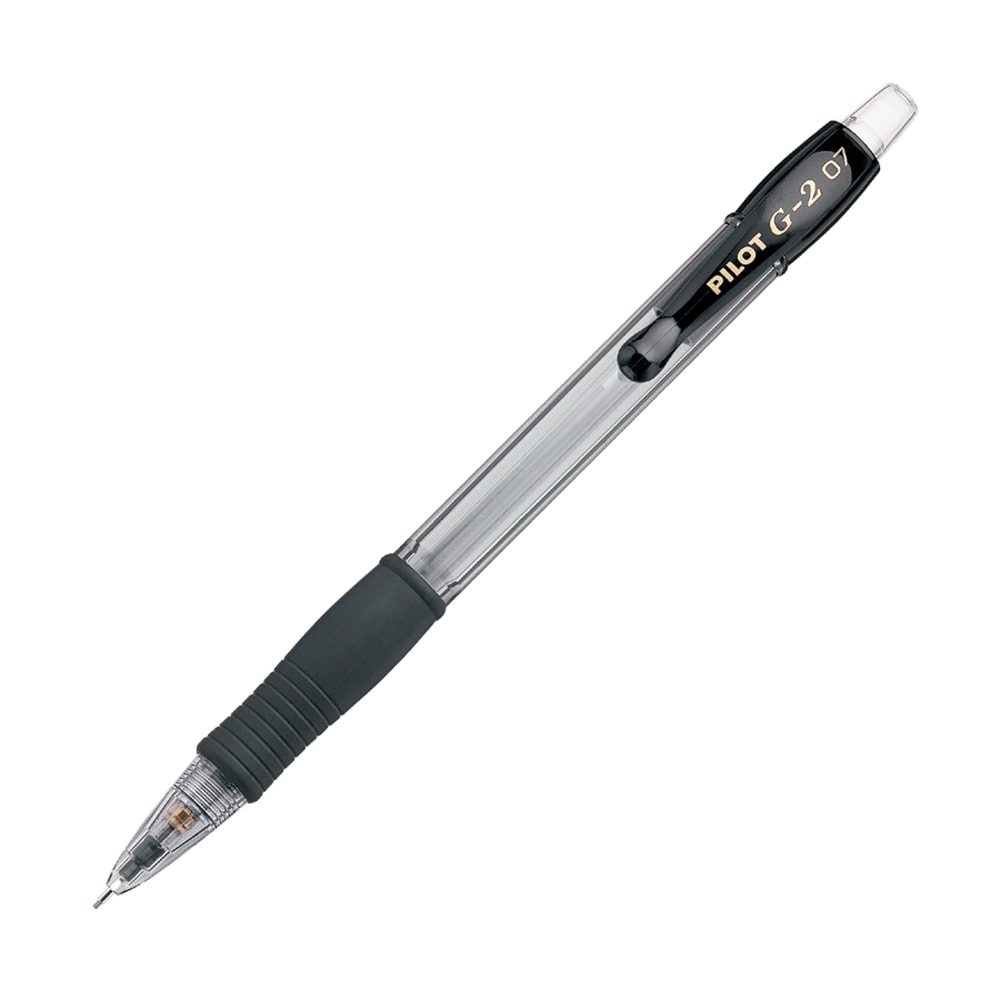 Pilot G-2 Mechanical Pencils, 0.7 mm, Clear Barrel, Pack Of 12 (Min Order Qty 4) MPN:51015