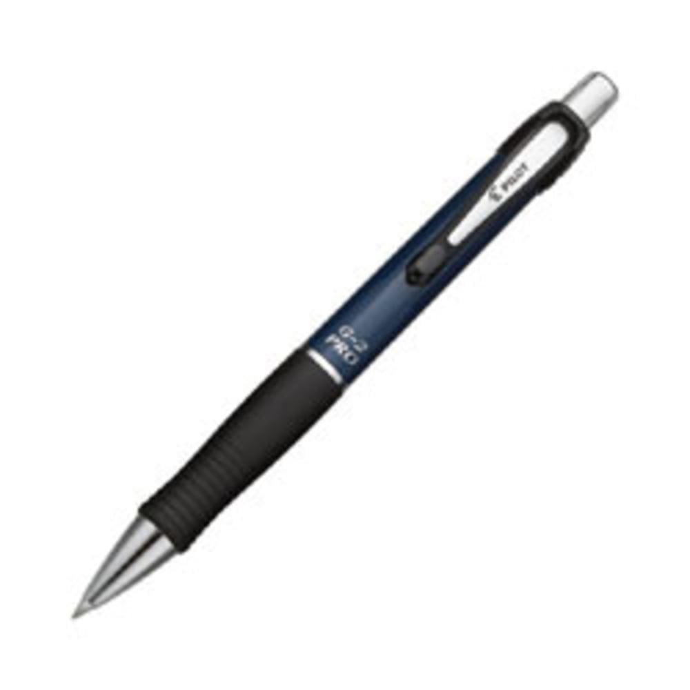 Pilot G2 Pro Retractable Gel Pen, Fine Point, 0.7 mm, Blue Barrel, Black Ink (Min Order Qty 18) MPN:31096