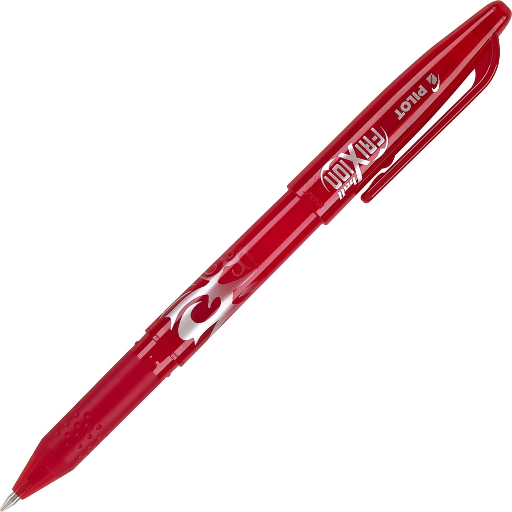 Pilot FriXion Ball Erasable Gel Pens, Pack Of 12, Fine Point, 0.7 mm, Red Barrel, Red Ink (Min Order Qty 3) MPN:31552