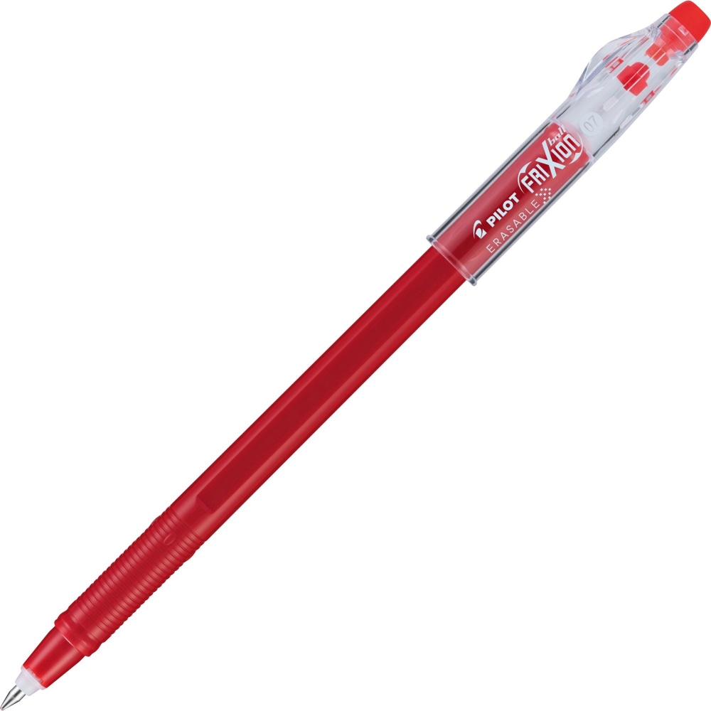 Pilot FriXion Ball ColorSticks Erasable Ballpoint Pens, Pack of 12, Medium Point, 0.7 mm, Red Barrel, Red Ink (Min Order Qty 3) MPN:32467