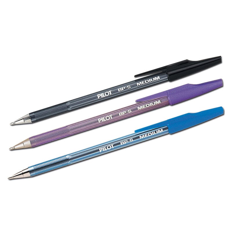 Pilot Better Ballpoint Pens, Medium Point, 1.0 mm, Black Barrel, Black Ink, Pack Of 12 (Min Order Qty 6) MPN:35711