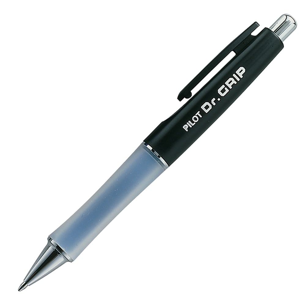 Pilot Dr. Grip Retractable Ballpoint Pen, Medium Point, 1.0 mm, Black/Blue Barrel, Black Ink (Min Order Qty 9) MPN:36100