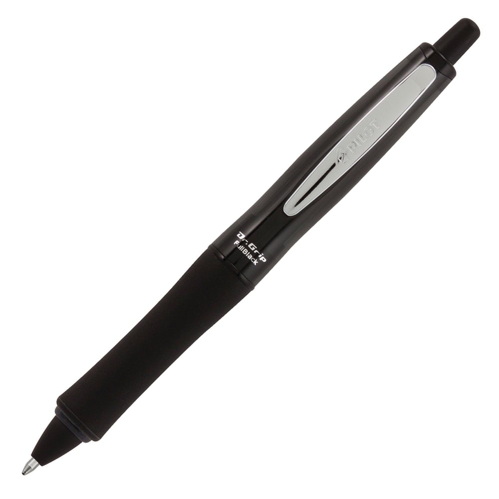 Pilot Dr. Grip Retractable Ballpoint Pen, Medium Point, 1.0 mm, Black Barrel, Black Ink (Min Order Qty 10) MPN:36193