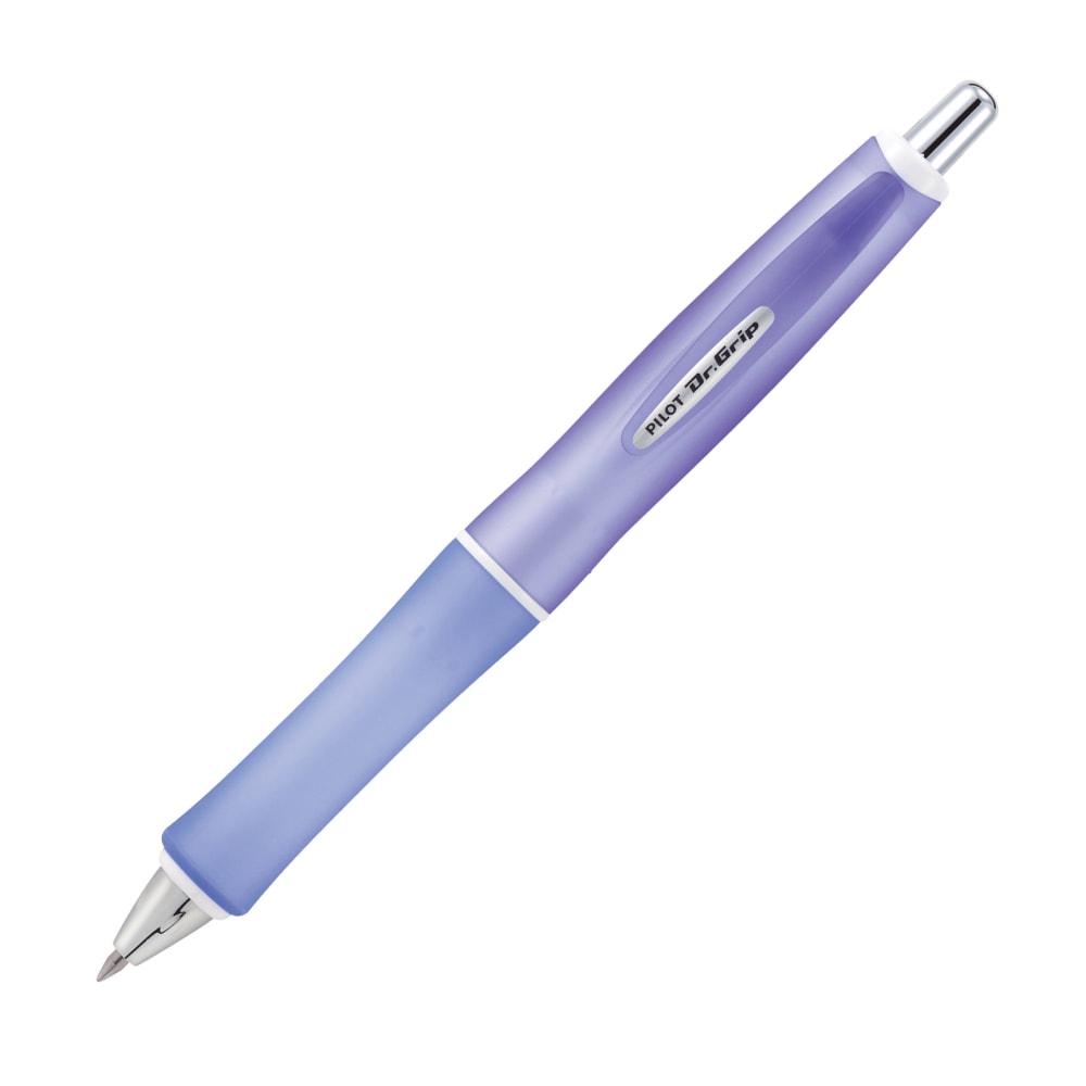 Pilot Dr. Grip Retractable Ballpoint Pen, Medium Point, 1.0 mm, Purple Barrel, Black Ink (Min Order Qty 8) MPN:36250