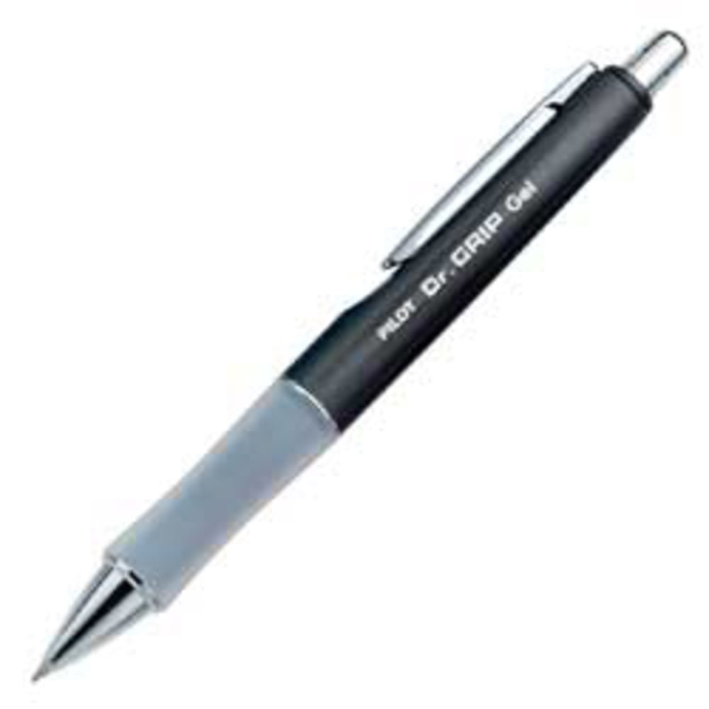 Pilot Dr. Grip LTD Gel Rollerball Pen, Fine Point, 0.7 mm, Charcoal Barrel, Black Ink (Min Order Qty 7) MPN:36270