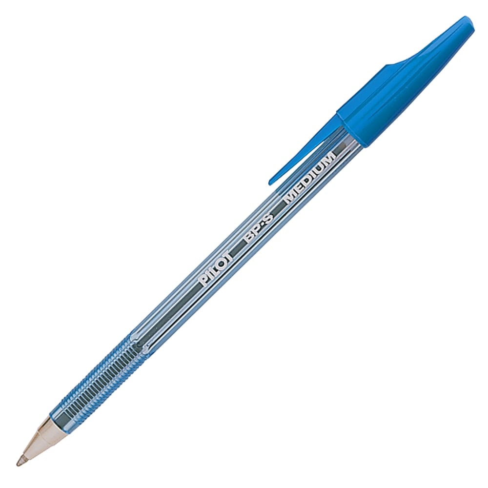 Pilot Better Ballpoint Pens, Medium Point, 1.0 mm, Blue Barrel, Blue Ink, Pack Of 12 (Min Order Qty 5) MPN:36711