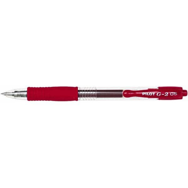 Roller Ball Pen: Conical Tip, Red Ink MPN:PIL31004