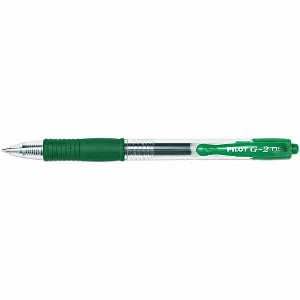 Roller Ball Pen: Conical Tip, Green Ink MPN:PIL31005