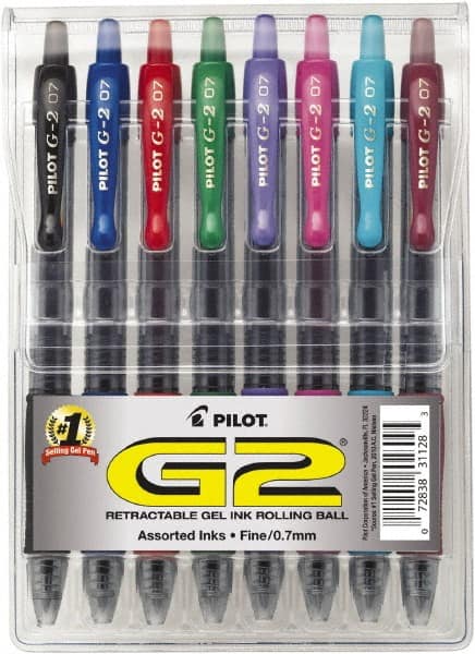 Roller Ball Pen: Conical Tip, Assorted Ink MPN:PIL31128