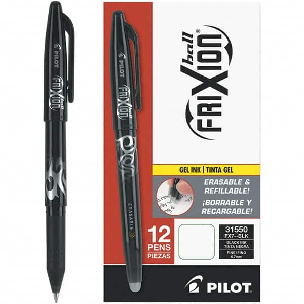 Gel Roller Ball Pen: Conical Tip, Black Ink MPN:PIL31550