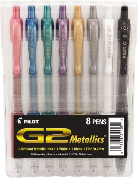 Roller Ball Pen: Conical Tip, Assorted Ink MPN:PIL34405