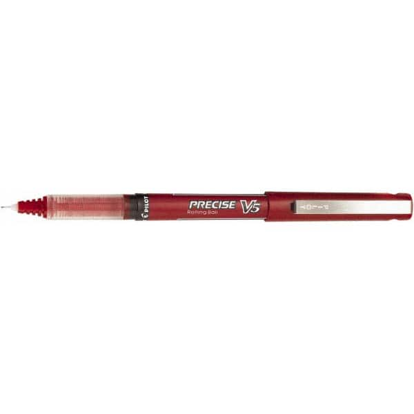 Roller Ball Pen: Precision Tip, Red Ink MPN:PIL35336