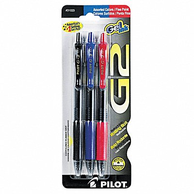 Rollerball Pens Black Blue Red PK3 MPN:PIL31023