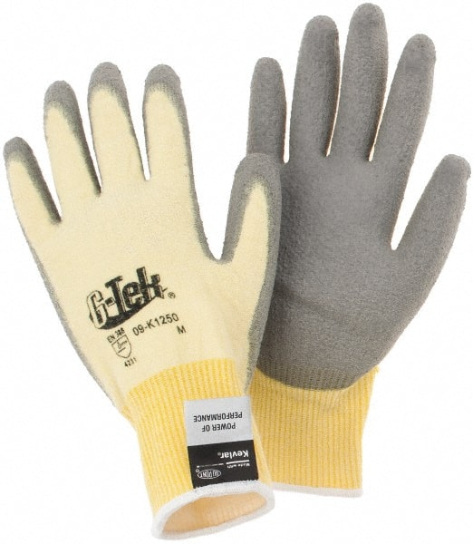 Cut, Puncture & Abrasive-Resistant Gloves: Size M, ANSI Cut A2, ANSI Puncture 1, Polyurethane, Kevlar MPN:09-K1250/M