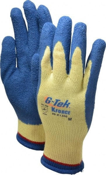 Cut, Puncture & Abrasive-Resistant Gloves: Size M, ANSI Cut A4, ANSI Puncture 4, Latex, Kevlar MPN:09-K1300/M