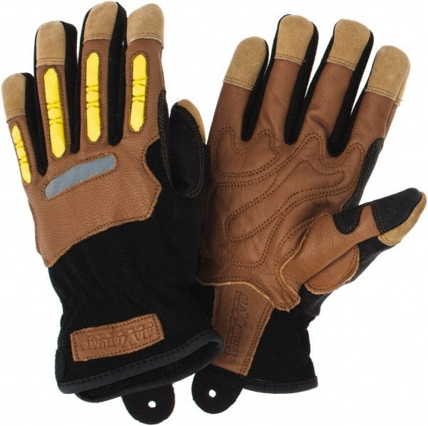 Leather/Spandex Work Gloves MPN:120-4200/L