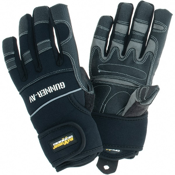 Synthetic Leather/Nylon/Polyester/Polyurethane/Cotton/Lycra Work Gloves MPN:120-4400/M