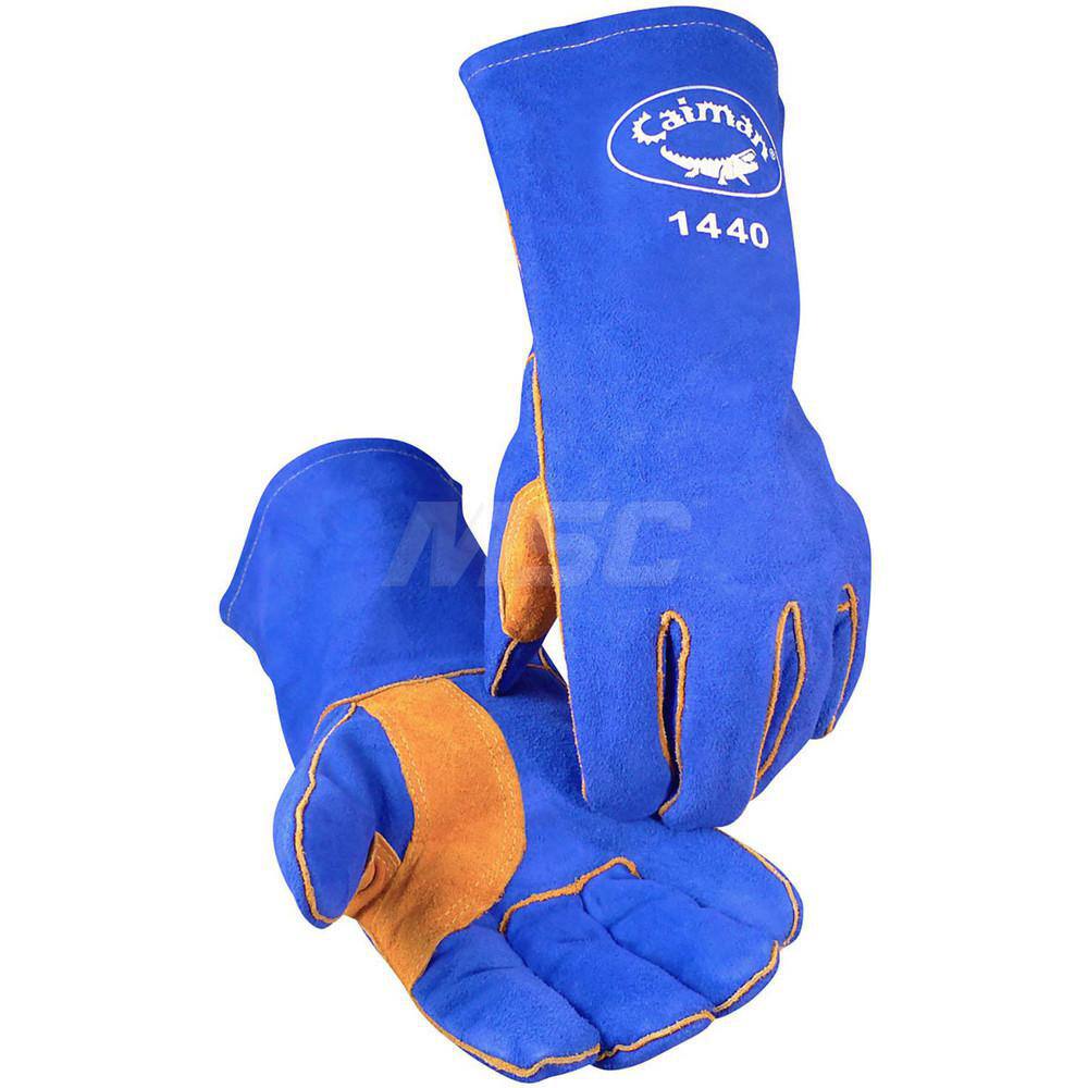 Welding Gloves: Size Large, Uncoated, Split Cowhide Leather, Multi-Task Welding Application MPN:1440