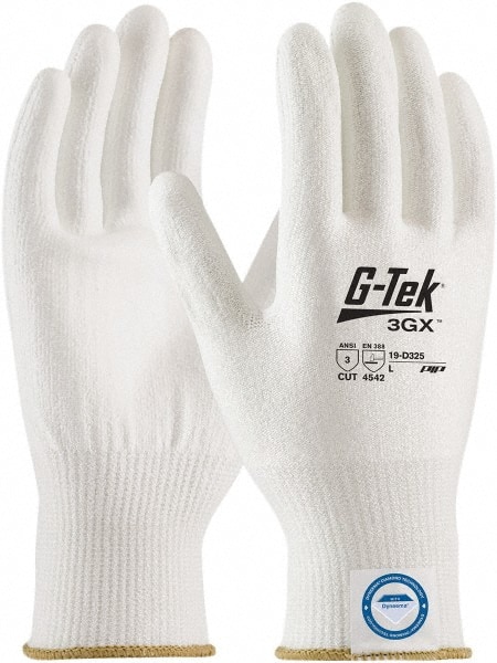 Cut, Puncture & Abrasive-Resistant Gloves: Size L, ANSI Cut A3, ANSI Puncture 1, Polyurethane, Dyneema MPN:19-D325/L