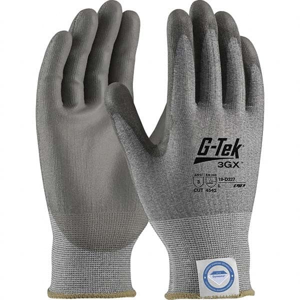 Cut, Puncture & Abrasive-Resistant Gloves: Size S, ANSI Cut A3, ANSI Puncture 2, Polyurethane, Dyneema MPN:19-D327/S