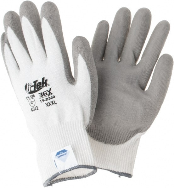 Cut-Resistant Gloves: Size 3XL, ANSI Cut A4, Dyneema MPN:19-D330/XXXL