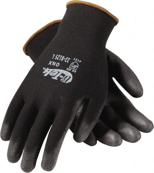 General Purpose Work Gloves: Medium, Polyurethane Coated, Polyester MPN:33-B125/M