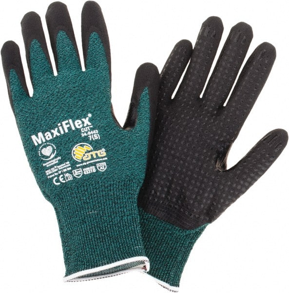 Cut-Resistant Gloves: Size Small, ANSI Cut A2, Nitrile, Series 34-8443 MPN:34-8443/S