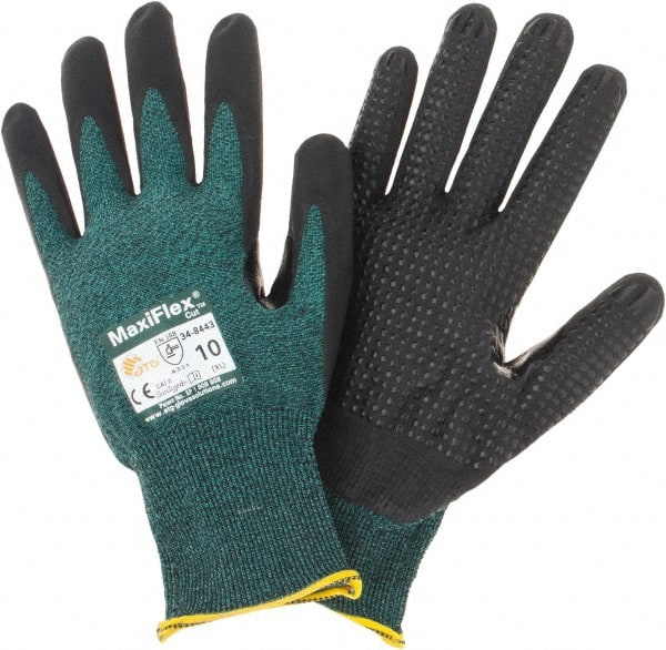 Cut-Resistant Gloves: Size X-Large, ANSI Cut A2, Nitrile, Series 34-8443 MPN:34-8443/XL