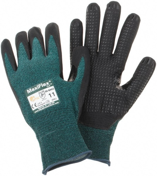 Cut-Resistant Gloves: Size 2X-Large, ANSI Cut A2, Nitrile, Series 34-8443 MPN:34-8443/XXL