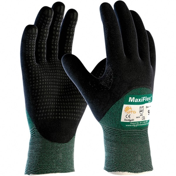 Cut, Puncture & Abrasive-Resistant Gloves: Size 2XL, ANSI Cut A2, ANSI Puncture 1, Nitrile, Engineered Yarn MPN:34-8453/XXL