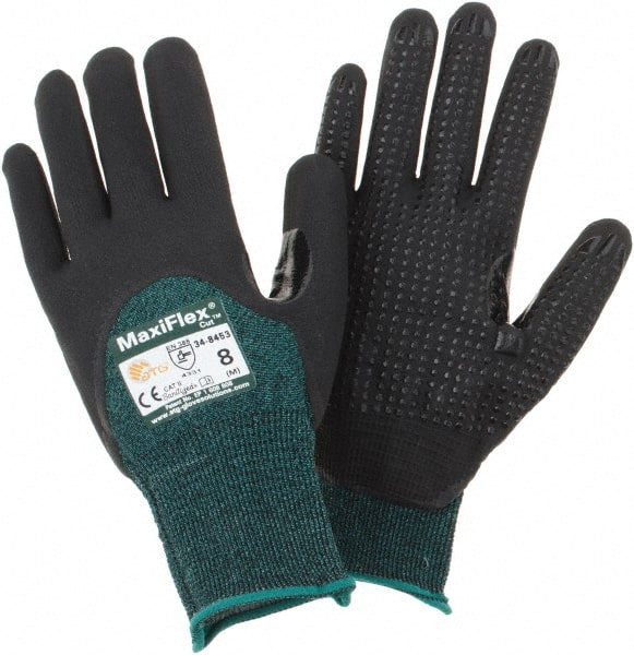 Cut-Resistant Gloves: Size Medium, ANSI Cut A2, Nitrile, Series 34-8753 MPN:34-8753/M