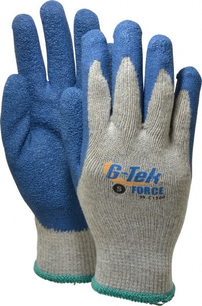 General Purpose Work Gloves: Small, Latex Coated, 35% Cotton & 65% Polyester MPN:39-C1300/S