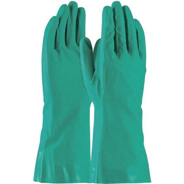 Chemical Resistant Gloves: Large, 15 mil Thick, Nitrile, Unsupported MPN:50-N150G/L