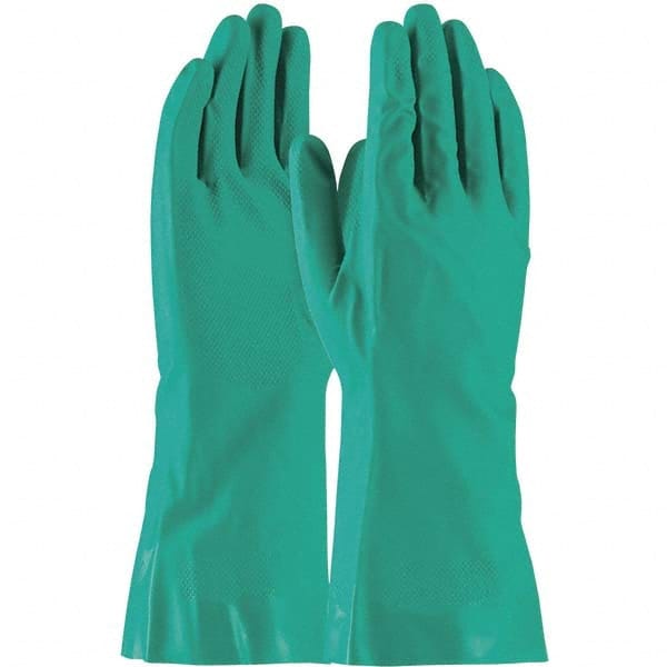Chemical Resistant Gloves: Small, 15 mil Thick, Nitrile, Unsupported MPN:50-N150G/S