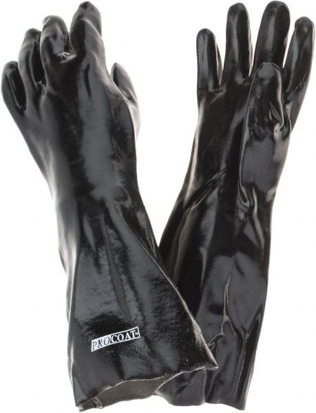 Chemical Resistant Gloves: One Size, Polyvinylchloride-Coated, Cotton, Supported MPN:58-8060