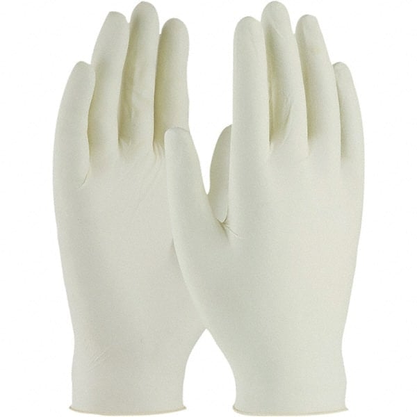 Disposable Gloves: Large, 5 mil Thick, Latex, Industrial Grade MPN:62-321PF/L