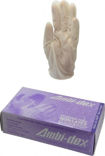 Disposable Gloves: X-Large, 5 mil Thick, Synthetic, Industrial Grade MPN:64-346PF/XL