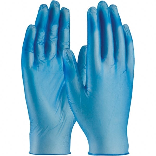 Disposable Gloves: Large, 5 mil Thick, Vinyl, Industrial Grade MPN:64-V77BPF/L