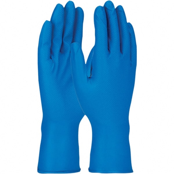 Disposable Gloves: Medium, 8 mil Thick, Nitrile, Industrial Grade MPN:67-308/M
