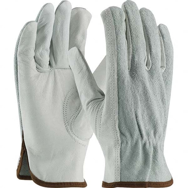 General Purpose Work Gloves: Medium, Cowhide Leather MPN:68-160SB/M