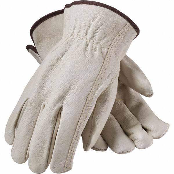 General Purpose Work Gloves: Large, Pigskin Leather MPN:70-368/L