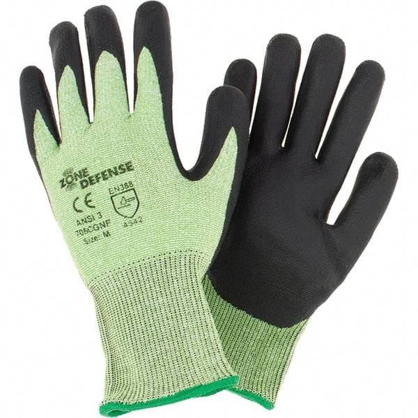 Cut-Resistant Gloves: Size M, ANSI Cut A3, Nitrile, Polyethylene MPN:705CGNF/M